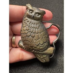 Owl Vintage Metal Belt Buckle